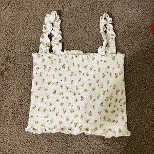 BILLABONG smocked floral top size small